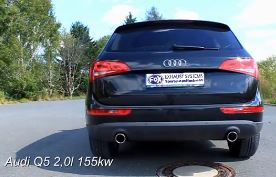 Audi Q5 met Sportuitlaat van FOX (Duplex)