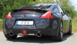 fox sportuitlaat nissan 370z