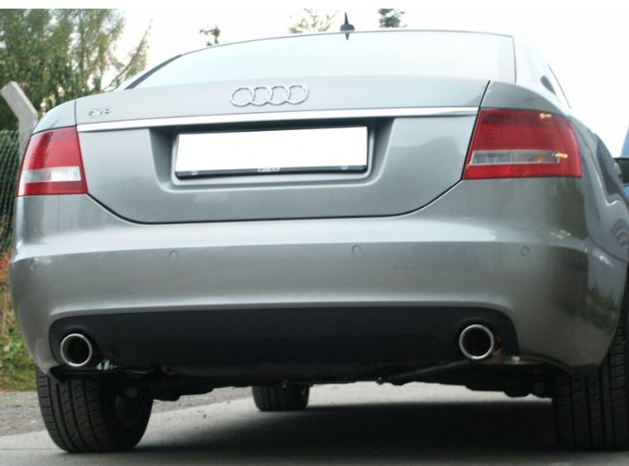 A6 4,2L Quattro met FOX Sportuitlaat 90mm Links en Rechts