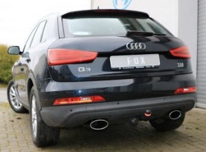 fox duplex sportuitlaat audi q3 2x 160x90mm